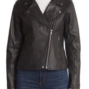 Women's Frye Black Leather Jacket